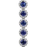 Sapphire Diamond Bracelet-Sapphire Diamond Bracelet - SBRTJ00055