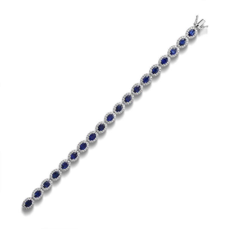 Sapphire Diamond Bracelet-Sapphire Diamond Bracelet - SBRTJ00073