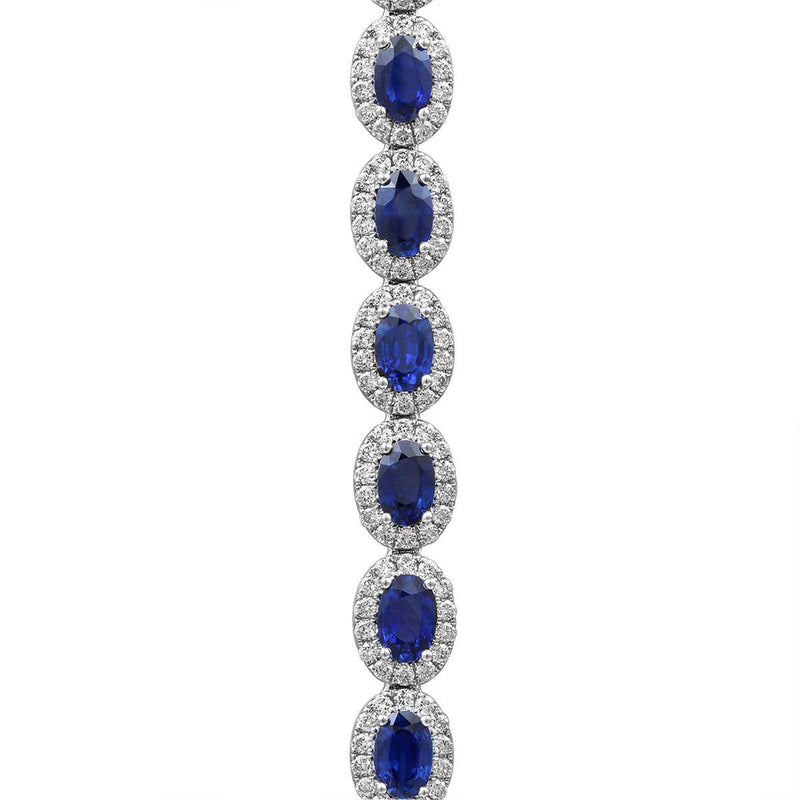 Sapphire Diamond Bracelet-Sapphire Diamond Bracelet - SBRTJ00073