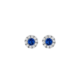 Sapphire Diamond Earrings-Sapphire Diamond Earrings - SESPK00182