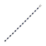 Sapphire Diamond Line Bracelet-Sapphire Diamond Line Bracelet - SBRTJ00109
