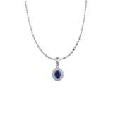 Sapphire Diamond Necklace-Sapphire Diamond Necklace SNRTJ00055