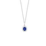 Sapphire Diamond Necklace-Sapphire Diamond Necklace - SNSPK00208
