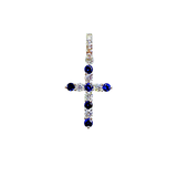 Sapphire Diamond Pendant-Sapphire Diamond Pendant - SPTIJ00703