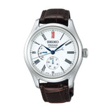 Seiko Presage Craftsmanship Series Arita Porcelain Dial SPB093-Experience the renowned precision and elegant design of Seiko Presage. This timepiece features a 40mm stainless steel case and Arita porcelain dial, featuring a date display, power reserve indicators, and automatic movement with up to 45 hours of power reserve.