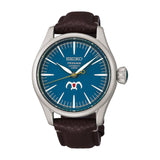 Seiko Presage Studio Ghibli Nausicaä of the Valley of the Wind Collaboration Limited Edition SPB437-Seiko Presage Studio Ghibli Nausicaä of the Valley of the Wind Collaboration Limited Edition SPB437 in a 40mm stainless steel case with blue dial on calfskin strap, featuring an automatic movement with up to 72 hours of power reserve.