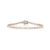Shy Creation Diamond Baguette Bezel Tennis Bracelet 2.20 CT-Shy Creation Diamond Baguette Bezel Tennis Bracelet - SC22009086