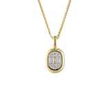 Shy Creation Diamond Baguette Pendant Necklace 0.55 CT-Shy Creation Diamond Baguette Pendant Necklace 0.55 CT - B22001013