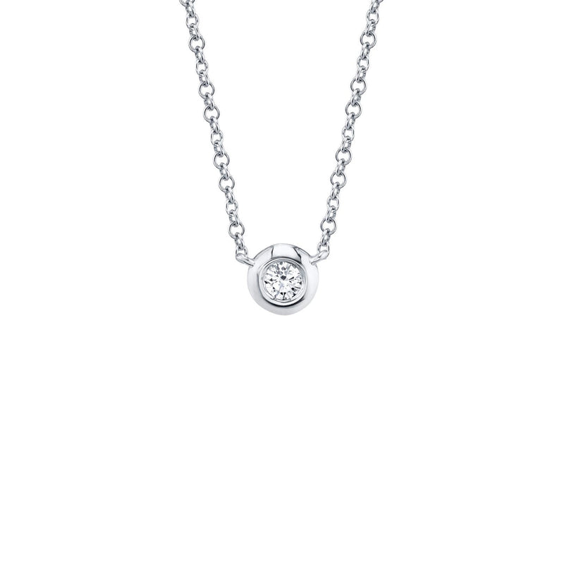 Shy Creation Diamond Bezel Necklace 0.05 CT-Shy Creation Diamond Bezel Necklace 0.05CT - SC55003228