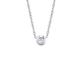 Shy Creation Diamond Bezel Necklace 0.05 CT-Shy Creation Diamond Bezel Necklace 0.05CT - SC55003228