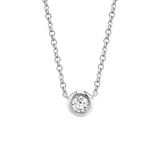 Shy Creation Diamond Bezel Necklace 0.20 CT-Shy Creation Diamond Bezel Necklace 0.20 CT - SC55012540