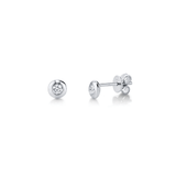 Shy Creation Diamond Bezel Stud Earrings 0.22 CT-Shy Creation Diamond Bezel Stud Earrings 0.22 CT - SC55004063
