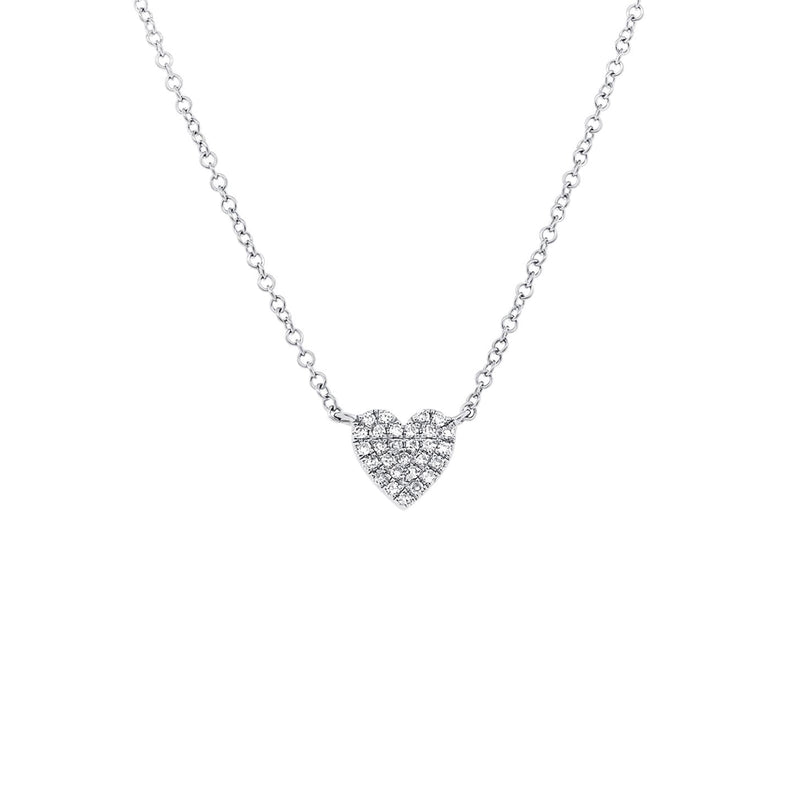 Shy Creation Diamond Heart Necklace 0.90 CT-Shy Creation Diamond Heart Necklace - SC55002132