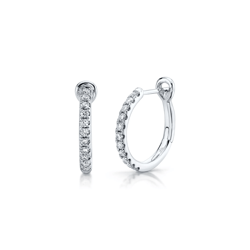 Shy Creation Diamond Hoop Earrings 0.26 CT-Shy Creation Diamond Hoop Earrings 0.26 CT - SC22005536