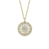 Shy Creation Diamond 0.32 CT & Mother of Pearl 2.88 CT Necklace-Shy Creation Diamond & Mother of Pearl Necklace 0.32 CT - SC55019621