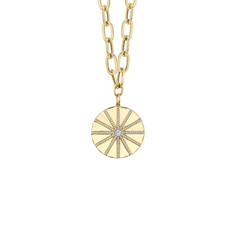 Shy Creation Diamond Paper Clip Link Necklace 0.45 CT-Shy Creation Diamond Paper Clip Link Necklace 0.45 CT - SC55023639