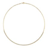 Shy Creation Diamond Paper Clip Necklace 1.13 CT-Shy Creation Diamond Paper Clip Necklace - SC55023563