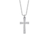 Shy Creation Diamond Pave Cross Necklace 0.14 CT-Shy Creation Diamond Pave Cross Necklace 0.14 CT - SC55027931