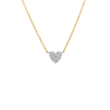 Shy Creation Diamond Pave Heart Necklace 0.09CT-Shy Creation Diamond Pave Heart Necklace 0.09CT SC55028085