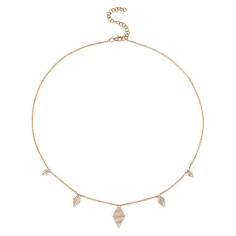 Shy Creation Diamond Pave Necklace 0.44 CT-Shy Creation Diamond Pave Necklace 0.44 CT - SC55006948