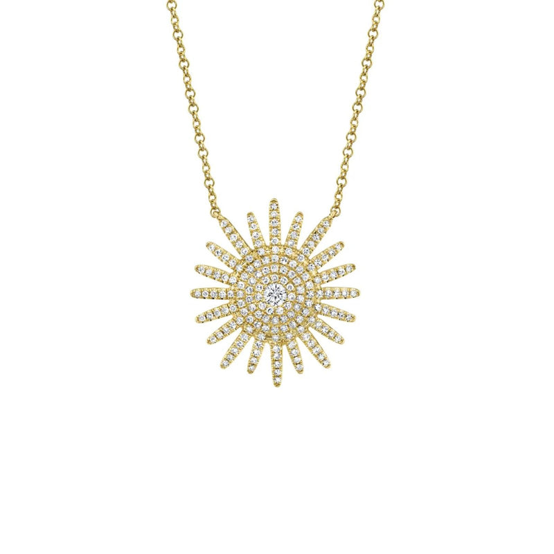 Shy Creation Diamond Starburst Necklace 0.43 CT-Shy Creation Diamond Starburst Necklace 0.43 CT - SC55004270