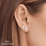 Shy Creation Diamond Stud Earrings 0.48 CT-Shy Creation Diamond Stud Earrings 0.48 CT - SC55005789