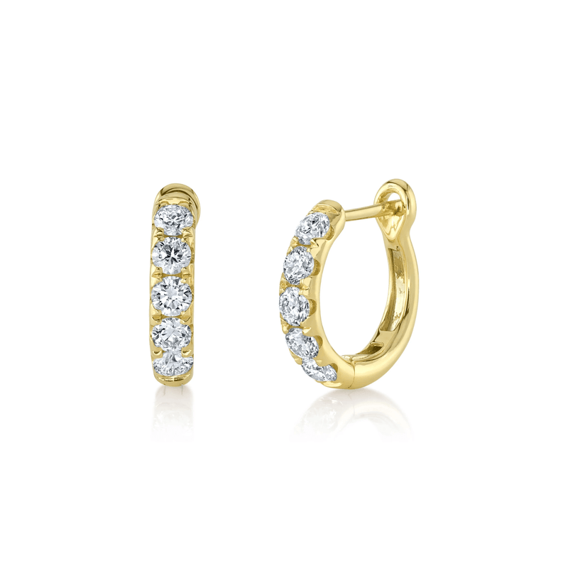 Shy Creation Diamond Huggie Earrings 0.81 CT-Shy Creation Eternal Diamond Huggie Earrings - SC22006122V2