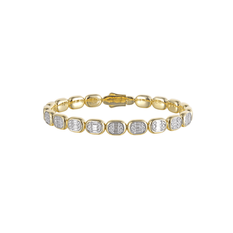 Shy Creation Icon Lumeria Diamond Bangle 1CT-Shy Creation Icon Lumeria Diamond Bangle 1CT - BB22001075V4ZS