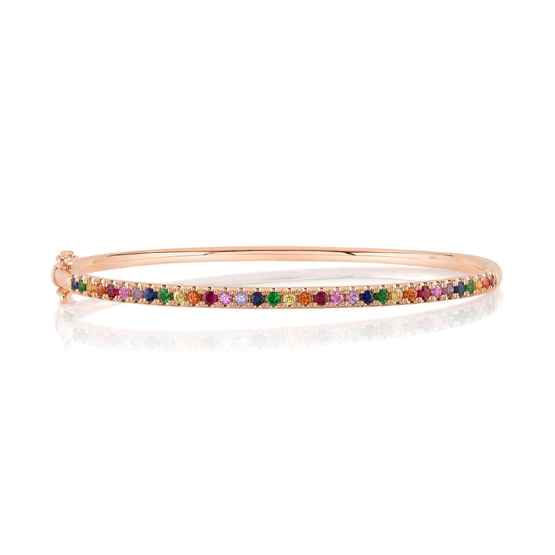Shy Creation Multi-Color Stone Bangle 1.18 CT-Shy Creation Multi - Color Stone Bangle 1.18 CT - SC22006294ZS
