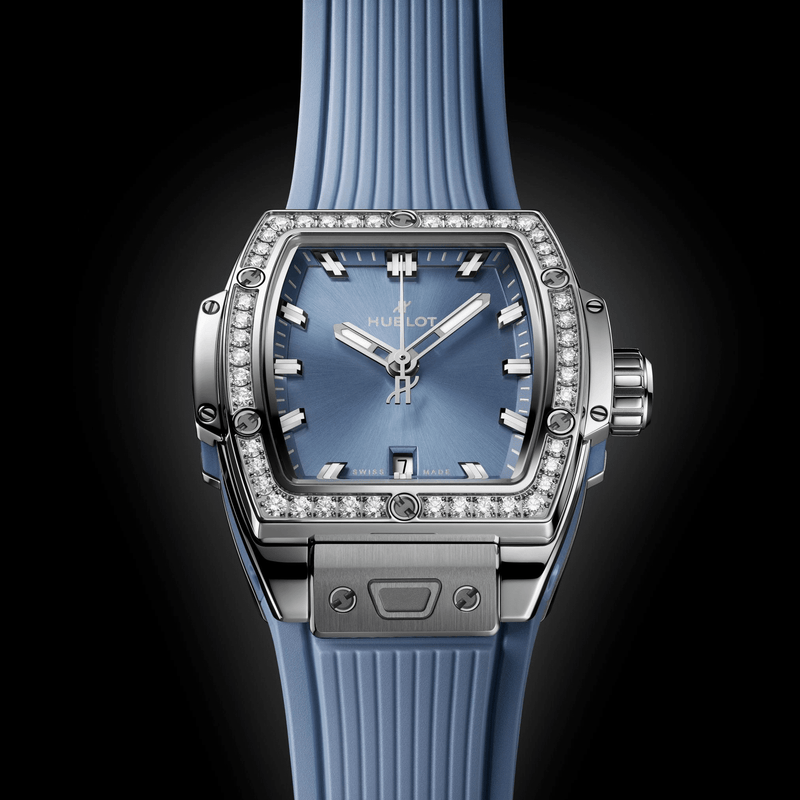 Hublot Spirit of Big Bang Steel Coal Blue Diamonds 32mm-Spirit of Big Bang Steel Coal Blue Diamonds - 682.SX.717B.RX.1204