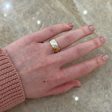 Two Tone Diamond Ring-Two Tone Diamond Ring - DREDW00216