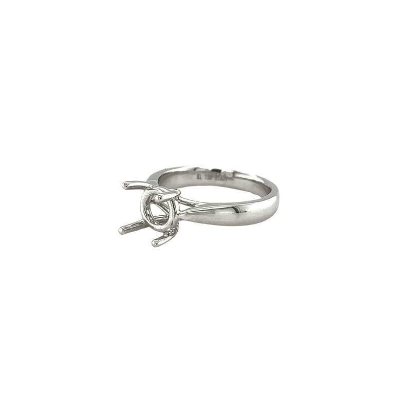 White Gold 4-Prong Mounting Ring-White Gold 4 - Prong Mounting Ring - 8MKEY00133