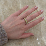 Yellow and White Diamond Ring-Yellow and White Diamond Ring - DRTIJ03926