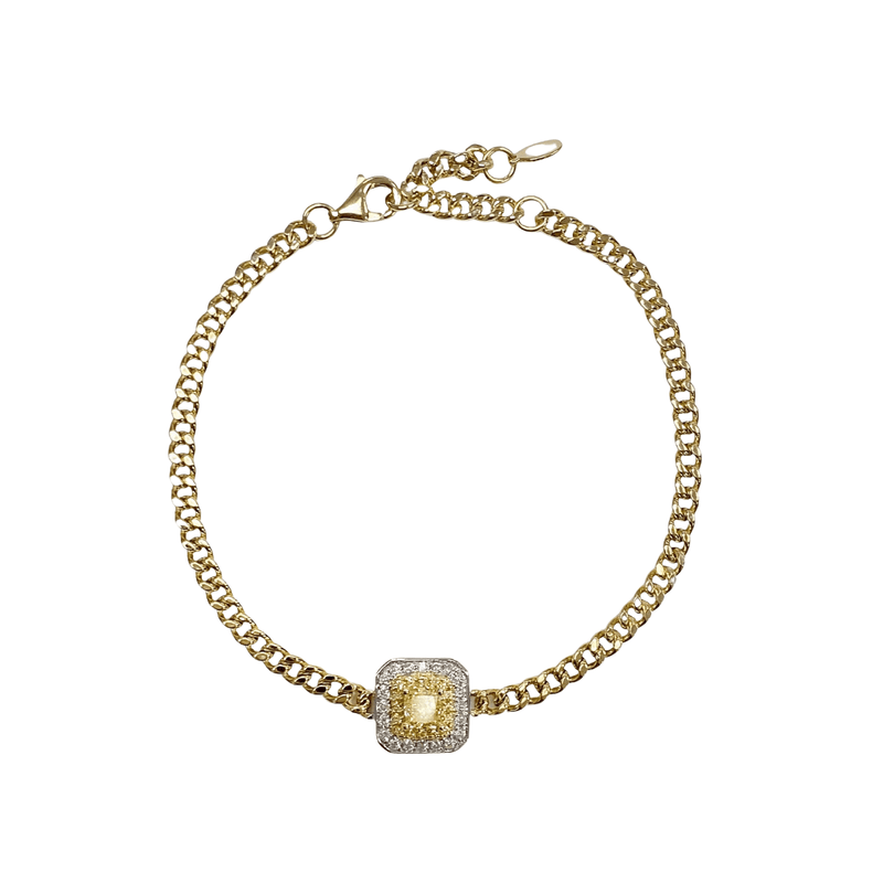 Yellow Diamond Bracelet-Yellow Diamond Bracelet - DBEDW00638