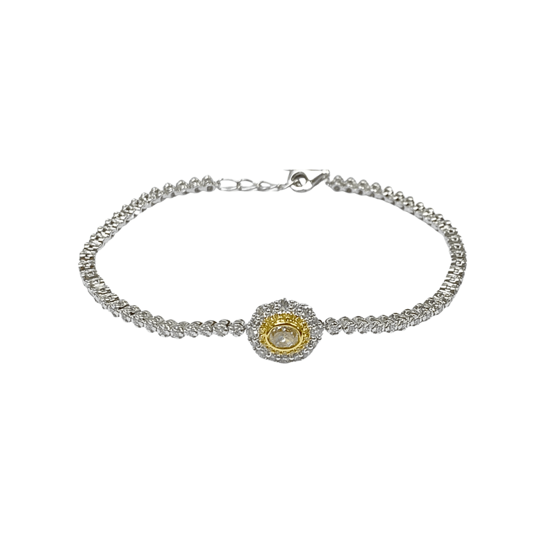 Yellow Diamond Bracelet-Yellow Diamond Bracelet - DBEDW00679