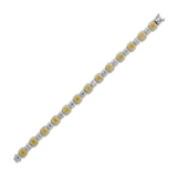 Yellow & White Diamond Line Bracelet-Yellow & White Diamond Line Bracelet - DBRTJ00073