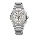 Zenith Defy Skyline Chrono-Zenith Defy Skyline Chrono - 03.9500.3600/01.I001 - Zenith Defy Skyline Chrono in a 42mm stainless steel case with silver dial on integrated stainless steel bracelet, featuring a chronograph function, date display and automatic movement with up to 60 hours of power reserve.
