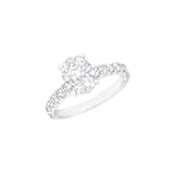 4-Prong Oval-cut Diamond Mounting Ring-4-Prong Oval-cut Diamond Mounting Ring - DMNEL01054