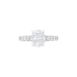 4-Prong Oval-cut Diamond Mounting Ring-4-Prong Oval-cut Diamond Mounting Ring - DMNEL01054
