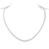 A Link 18K White Gold Diamond Necklace-A Link 18K White Gold Diamond Necklace -