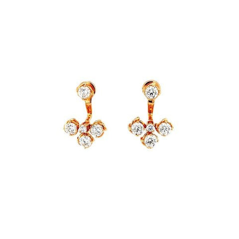 A Link Diamond Earrings-A Link Diamond Earrings -