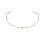 A Link Metropolitan Station Diamond Necklace-A Link Metropolitan Station Diamond Necklace -