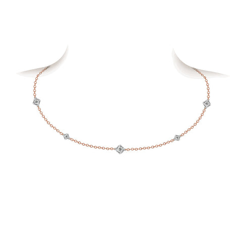 A Link Metropolitan Station Diamond Necklace-A Link Metropolitan Station Diamond Necklace -