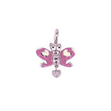 Aaron Basha 18K White Gold Butterfly Pendant-Aaron Basha 18K White Gold Butterfly Pendant -