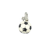 Aaron Basha 18K White Gold Football Diamond Pendant-Aaron Basha 18K White Gold Football Diamond Pendant -