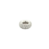 Aaron Basha 18K White Gold Spacer Diamond Pendant-Aaron Basha 18K White Gold Spacer Diamond Pendant -