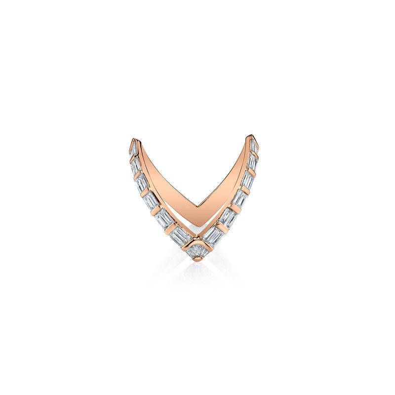 Anita Ko Baguette V Ring-Anita Ko Baguette V Ring -