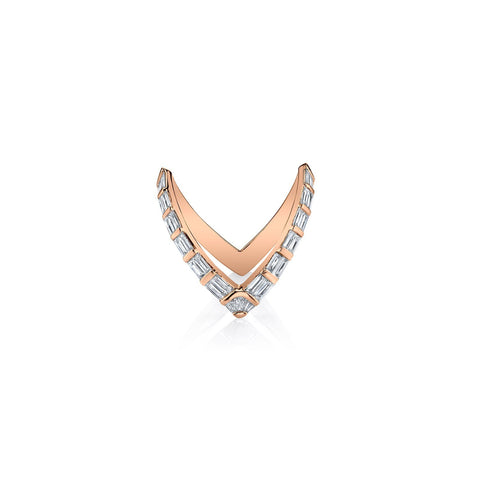Anita Ko Baguette V Ring-Anita Ko Baguette V Ring -