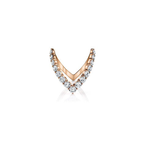 Anita Ko Round Diamond V Ring-Anita Ko Roung Diamond V Ring - AKRDVF-RG