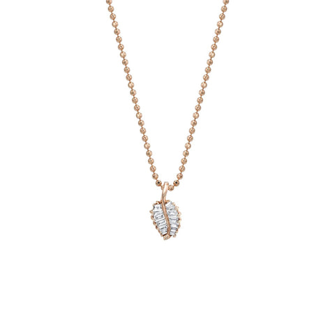 Anita Ko Small Palm Leaf Diamond Necklace-Anita Ko Small Palm Leaf Diamond Necklace - AKPLN-10-RG